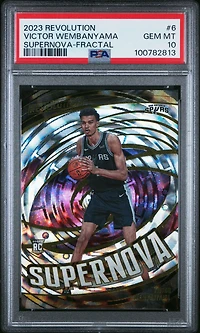 2023 Panini Revolution Supernova 6 Victor Wembanyama Fractal PSA 10