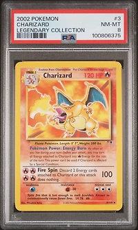 2002 Pokemon Legendary Collection 3 Charizard PSA