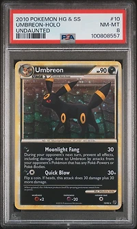2010 Pokemon Heartgold & Soulsilver Undaunted Umbreon-holo PSA