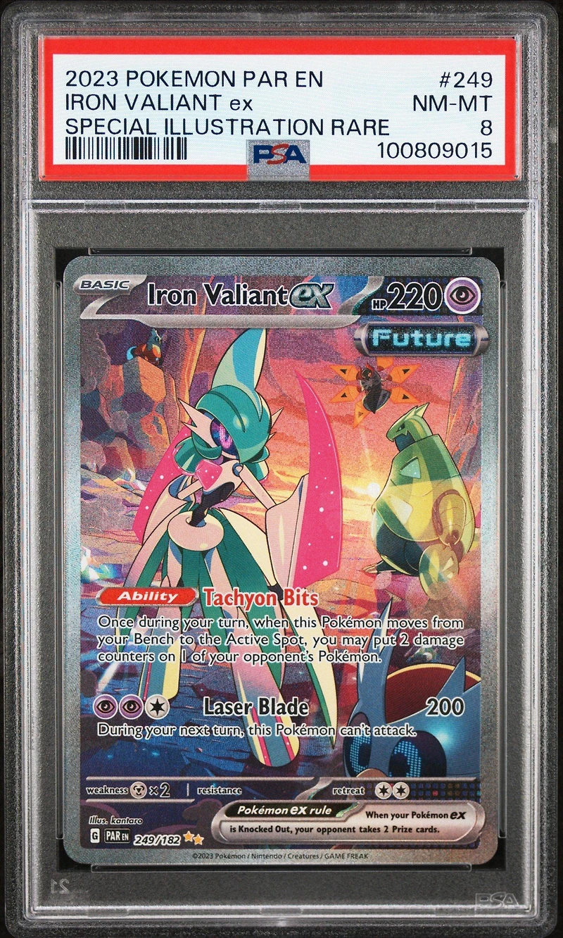 2023 Pokemon Par En-paradox Rift 249 Iron Valiant Ex Special Illustration Rare PSA