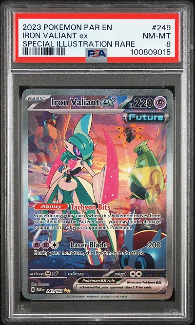 2023 Pokemon Par En-paradox Rift 249 Iron Valiant Ex Special Illustration Rare PSA
