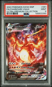 2022 Pokemon Swsh Black Star Promo 261 Full Art/charizard Vmax Sword & Shield Ultra-premium Collection-charizard PSA