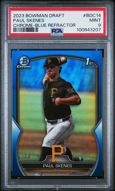 2023 Bowman Draft Bdc14 Paul Skenes Chrome- Refractor PSA