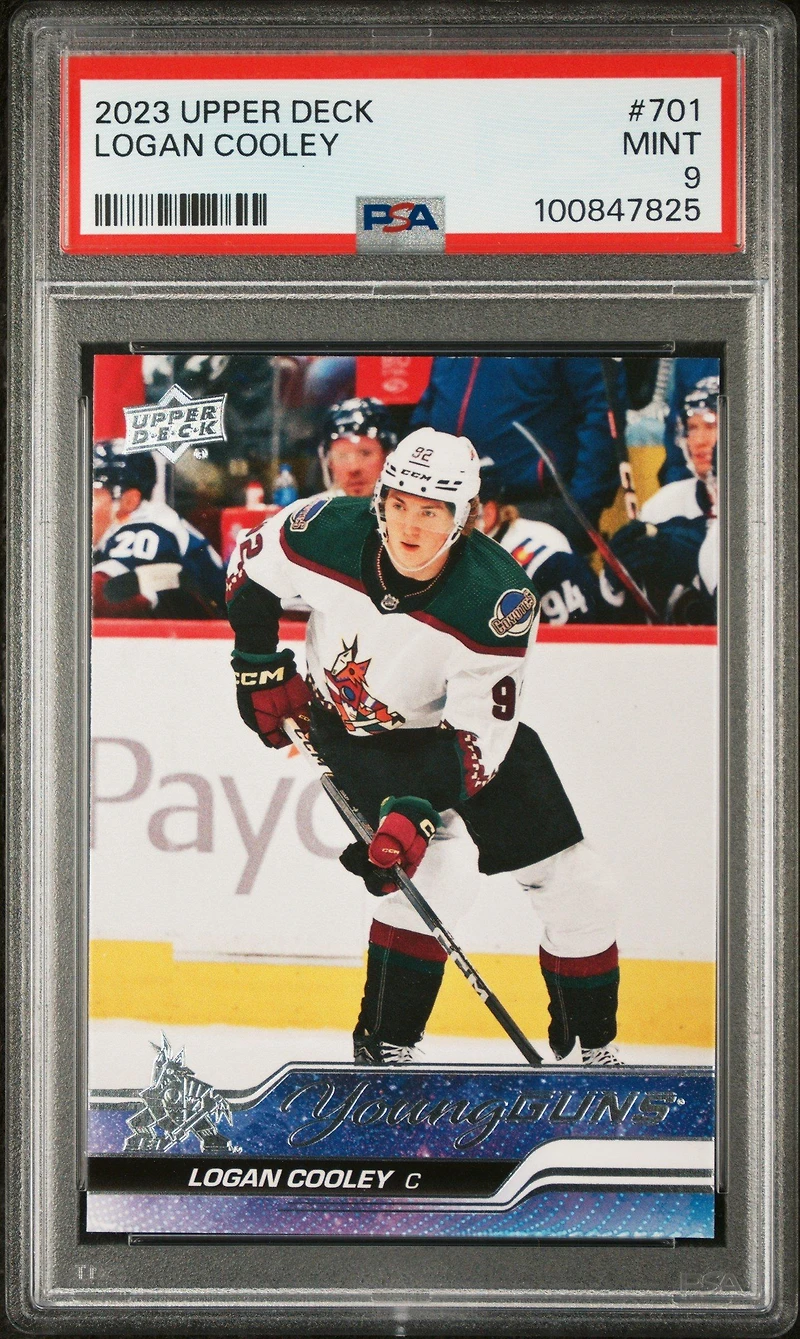 2023 Upper Deck 701 Logan Cooley PSA 9