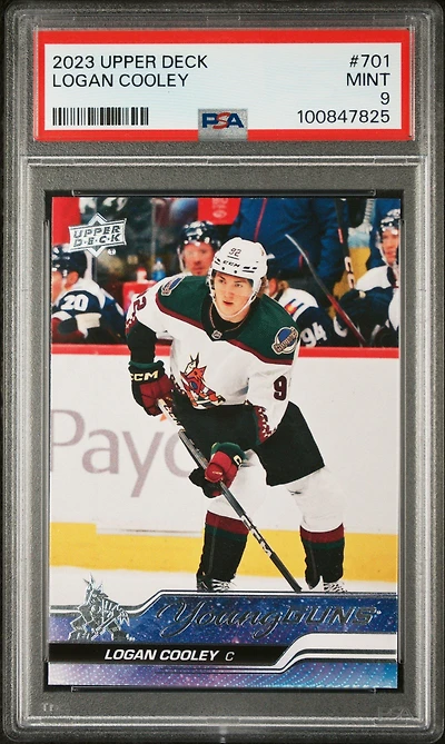 2023 Upper Deck 701 Logan Cooley PSA 9