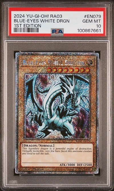 2024 Yu-gi-oh! Ra03-quarter Century Bonanza En079 Blue-eyes White Dragon 1st Edition PSA