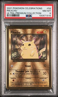 2021 Pokemon Celebrations Ultra-premium Collection 58 Pikachu PSA 8
