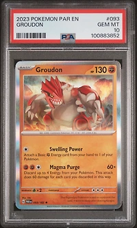 2023 Pokemon Par En-paradox Rift Groudon PSA 10