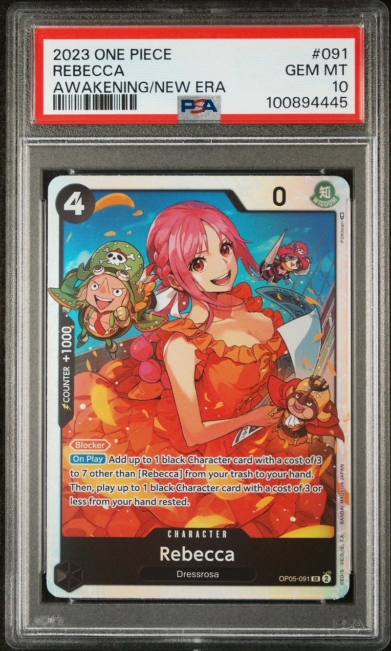 2023 One Piece Op05-awakening Of The New Era 091 Rebecca PSA 10