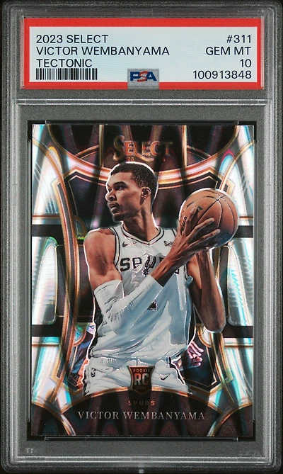 2023 Panini Select Victor Wembanyama Tectonic PSA