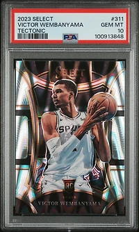 2023 Panini Select 311 Victor Wembanyama Tectonic PSA 10
