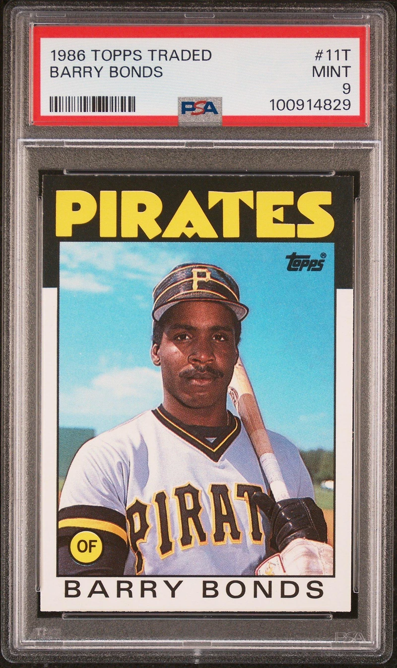 1986 Topps Traded 11t Barry Bonds PSA