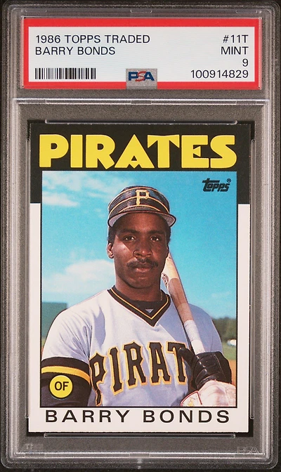 1986 Topps Traded 11t Barry Bonds PSA