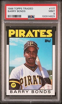 1986 Topps Traded 11t Barry Bonds PSA