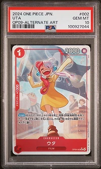 2024 One Piece Japanese Emperors In The New World 002 Uta Alternate Art PSA 10
