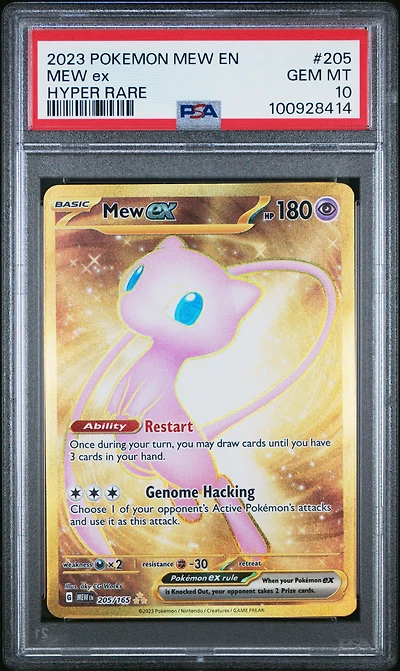 2023 Pokemon Mew En-151 205 Mew Ex Hyper Rare PSA