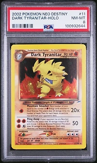 2002 Pokemon Neo Destiny 11 Dark Tyranitar-holo PSA