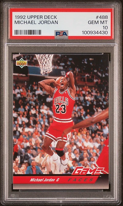 1992 Upper Deck 488 Michael Jordan PSA
