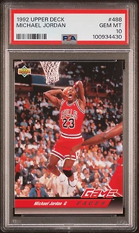 1992 Upper Deck 488 Michael Jordan PSA