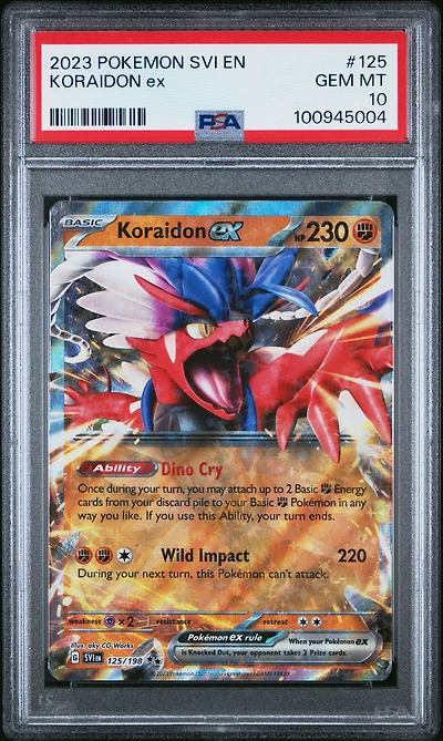 2023 Pokemon Svi En-scarlet & Violet Koraidon Ex PSA