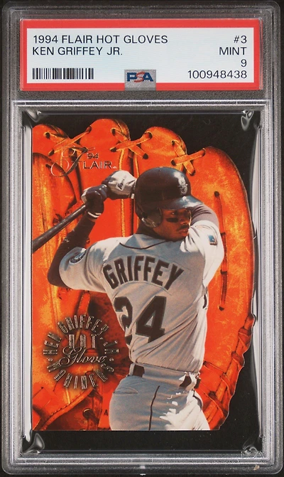 1994 Flair Hot Glove 3 Ken Griffey Jr. PSA 9