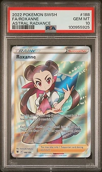 2022 Pokemon Sword & Shield Astral Radiance 188 Full Art/roxanne PSA