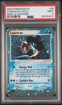 2003 Pokemon Ex Ruby & Sapphire 99 Lapras Ex-holo PSA