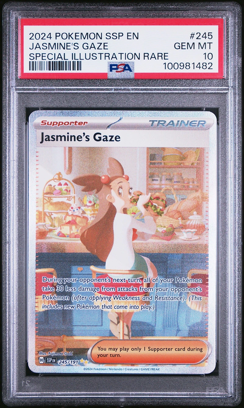 2024 Pokemon Ssp En-surging Sparks 245 Jasmine's Gaze Special Illustration Rare PSA