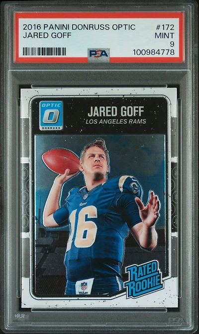 2016 Panini Donruss Optic 172 Jared Goff PSA