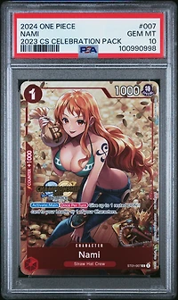 2024 One Piece Championship 2023 Celebration Pack 007 Nami PSA 10