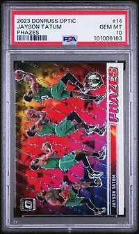 2023 Panini Donruss Optic Phazes 14 Jayson Tatum PSA 10