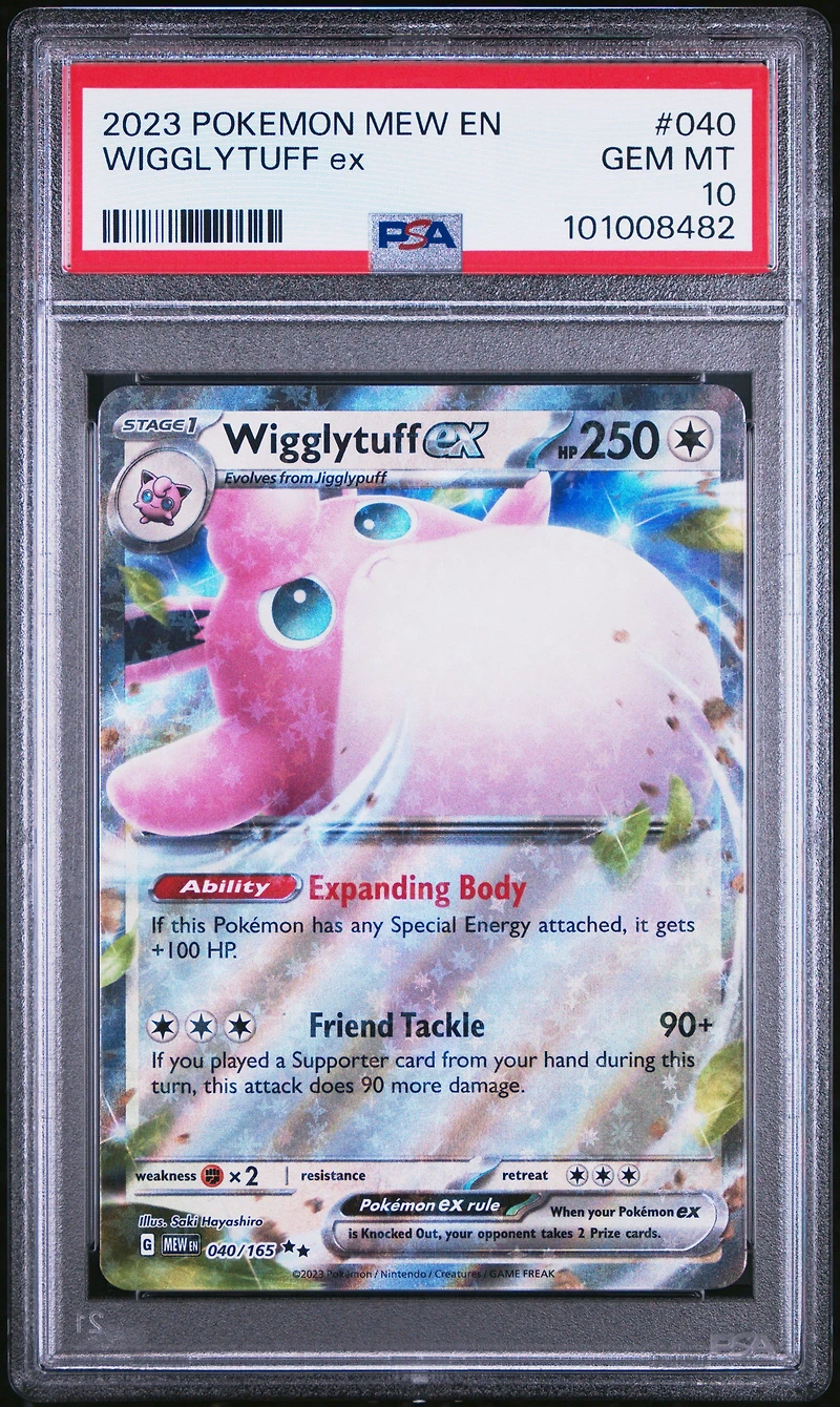 2023 Pokemon Mew En-151 040 Wigglytuff Ex PSA