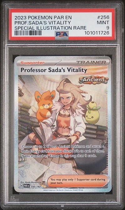 2023 Pokemon Par En-paradox Rift 256 Professor Sada's Vitality Special Illustration Rare PSA