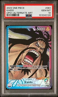 2022 One Piece Op01-romance Dawn Kaido Alternate Art PSA 10