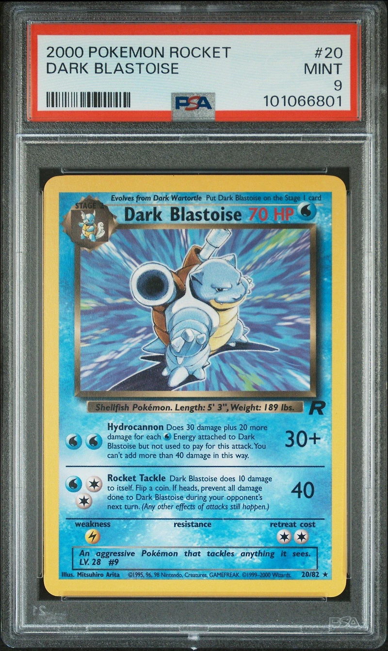2000 Pokemon Rocket Dark Blastoise PSA