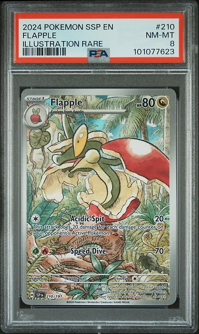 2024 Pokemon Ssp En-surging Sparks 210 Flapple Illustration Rare PSA