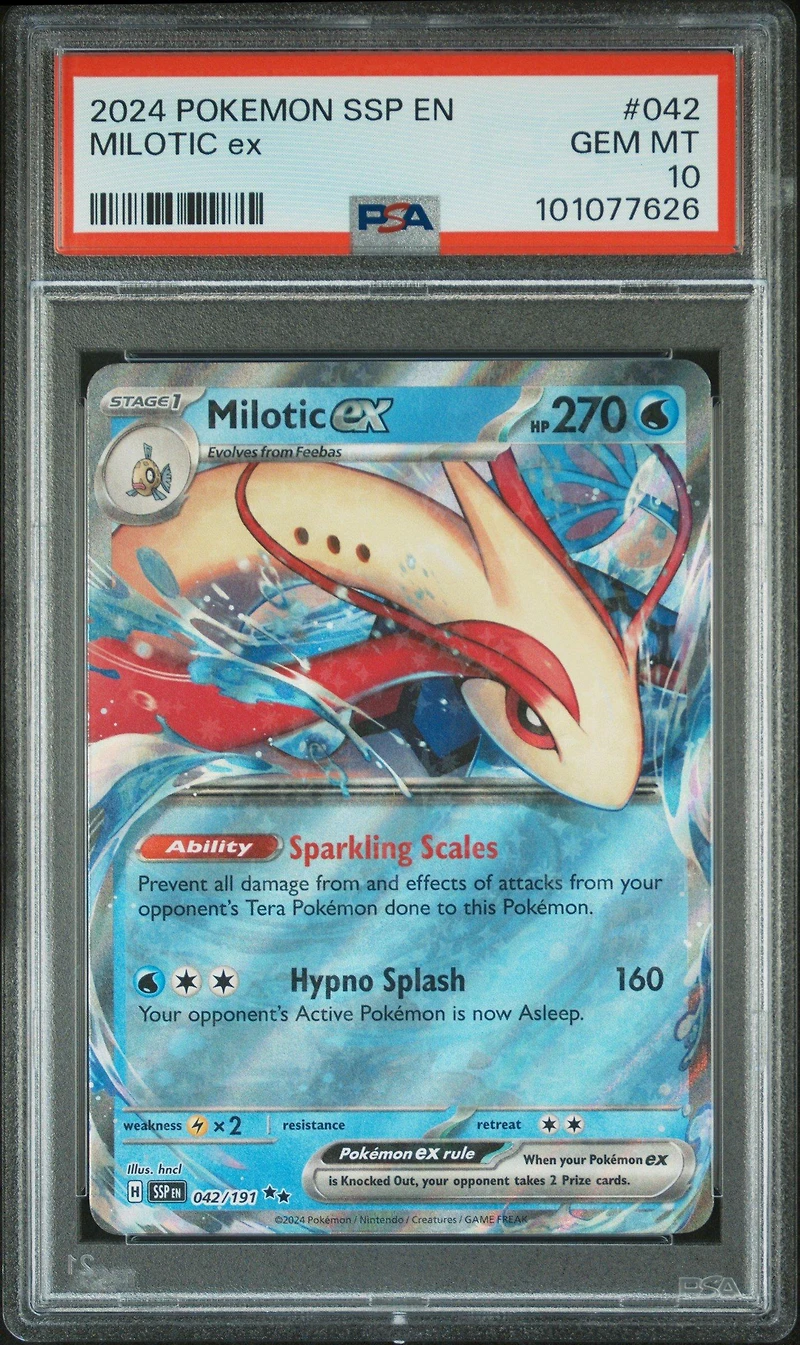 2024 Pokemon Ssp En-surging Sparks 042 Milotic Ex PSA