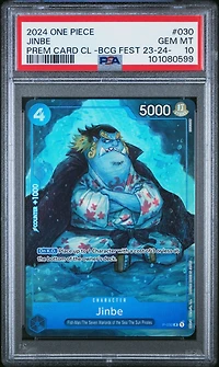 2024 One Piece Premium Card Collection -bandai Card Games Fest 23-24 Edition- 030 Jinbe PSA 10