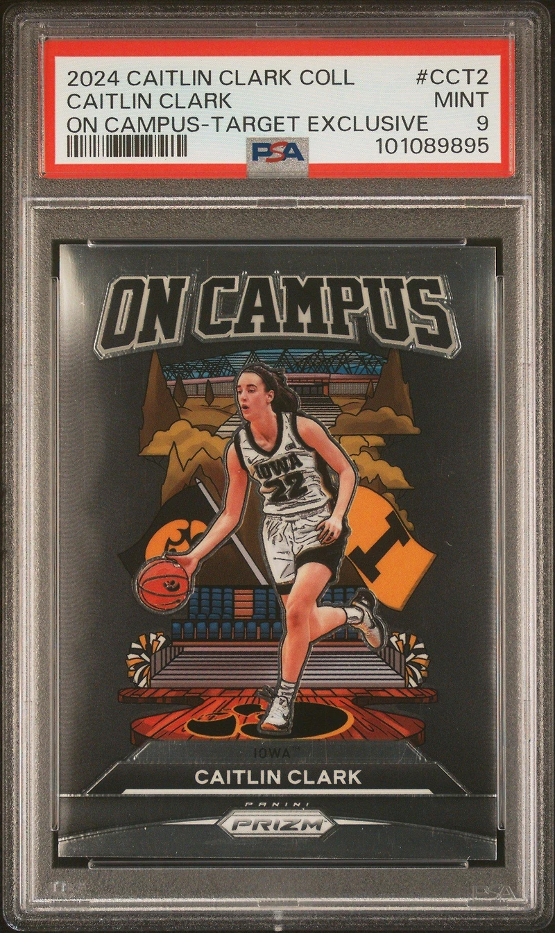 2024 Panini Caitlin Clark Collection On Campus Cct2 Caitlin Clark Target Exclusive PSA 9