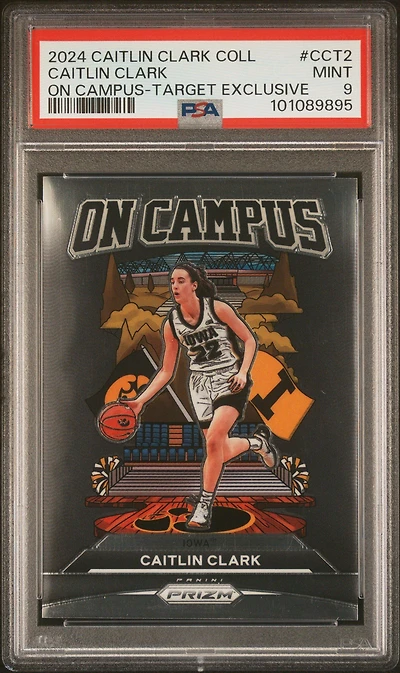 2024 Panini Caitlin Clark Collection On Campus Cct2 Caitlin Clark Target Exclusive PSA 9