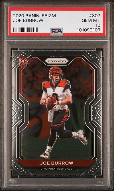 2020 Panini Prizm 307 Joe Burrow PSA