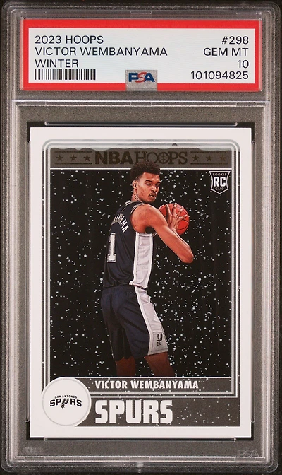 2023 Panini Nba Hoops Victor Wembanyama Winter PSA 10