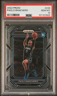 2022 Panini Prizm 249 Paolo Banchero PSA