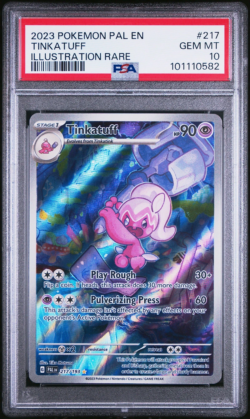 2023 Pokemon Pal En-paldea Evolved 217 Tinkatuff Illustration Rare PSA