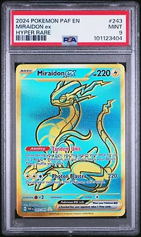 2024 Pokemon Paf En-paldean Fates 243 Miraidon Ex Hyper Rare PSA