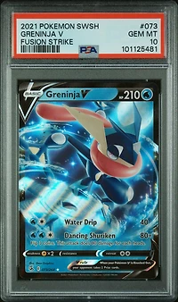 2021 Pokemon Sword & Shield Fusion Strike 073 Greninja V PSA