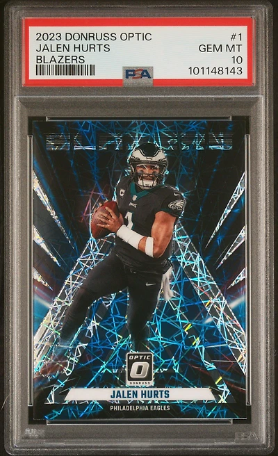 2023 Panini Donruss Optic Blazers 1 Jalen Hurts PSA 10