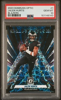 2023 Panini Donruss Optic Blazers 1 Jalen Hurts PSA 10