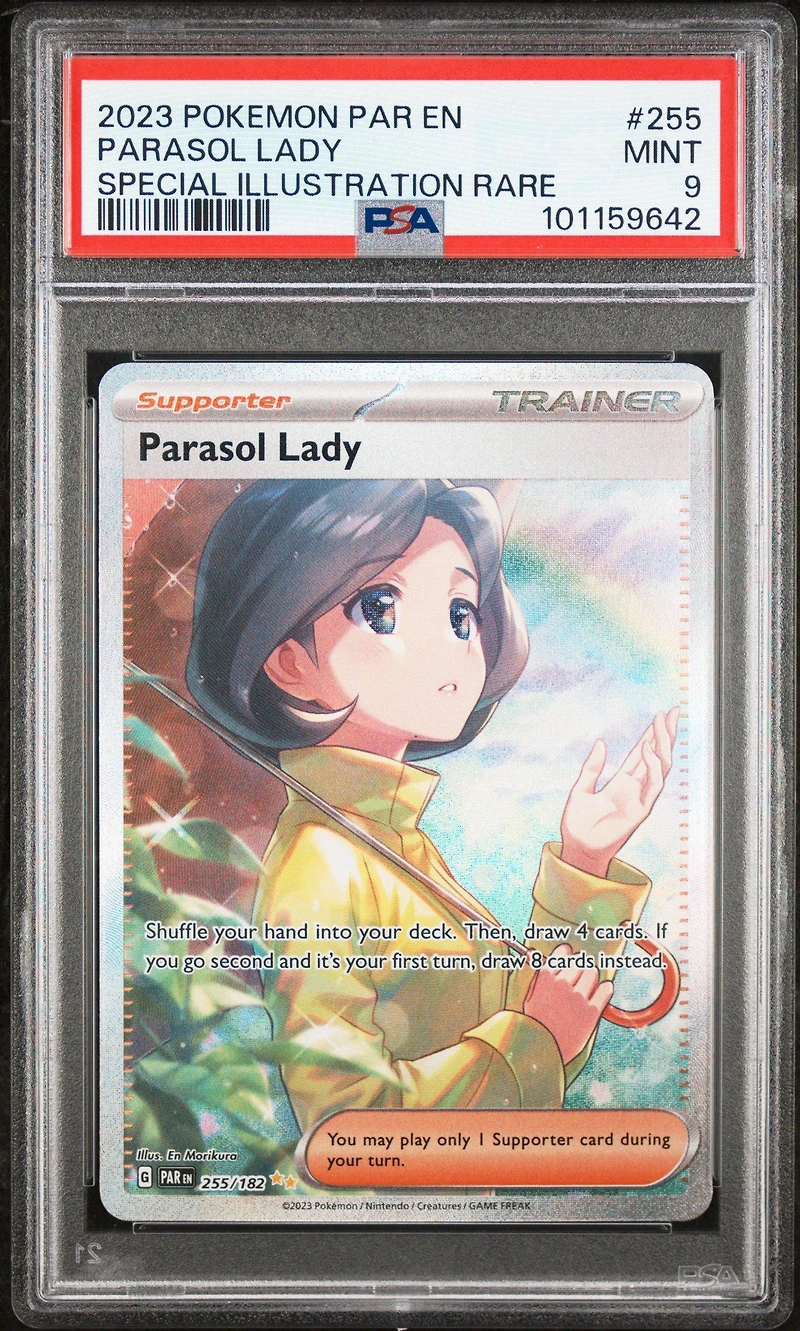 2023 Pokemon Par En-paradox Rift 255 Parasol Lady Special Illustration Rare PSA