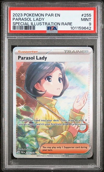 2023 Pokemon Par En-paradox Rift 255 Parasol Lady Special Illustration Rare PSA